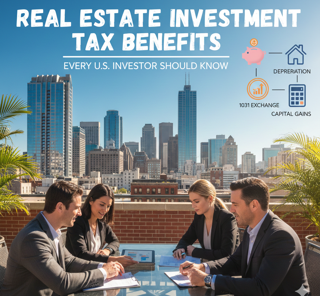 real estate investment, tax benefits, property taxes, depreciation, 1031 exchange, passive income, wealth building, us real estate, tax strategy, rental property, financial planning, investment income