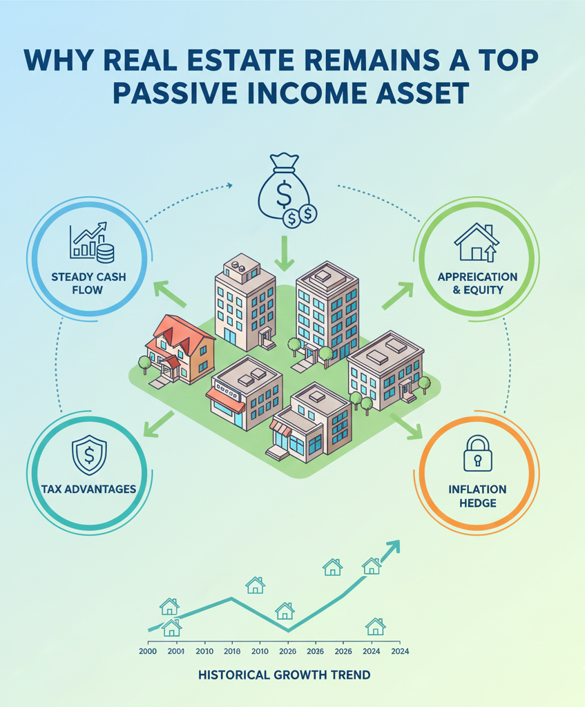 Why Real Estate Remains a Top Passive Income Asset