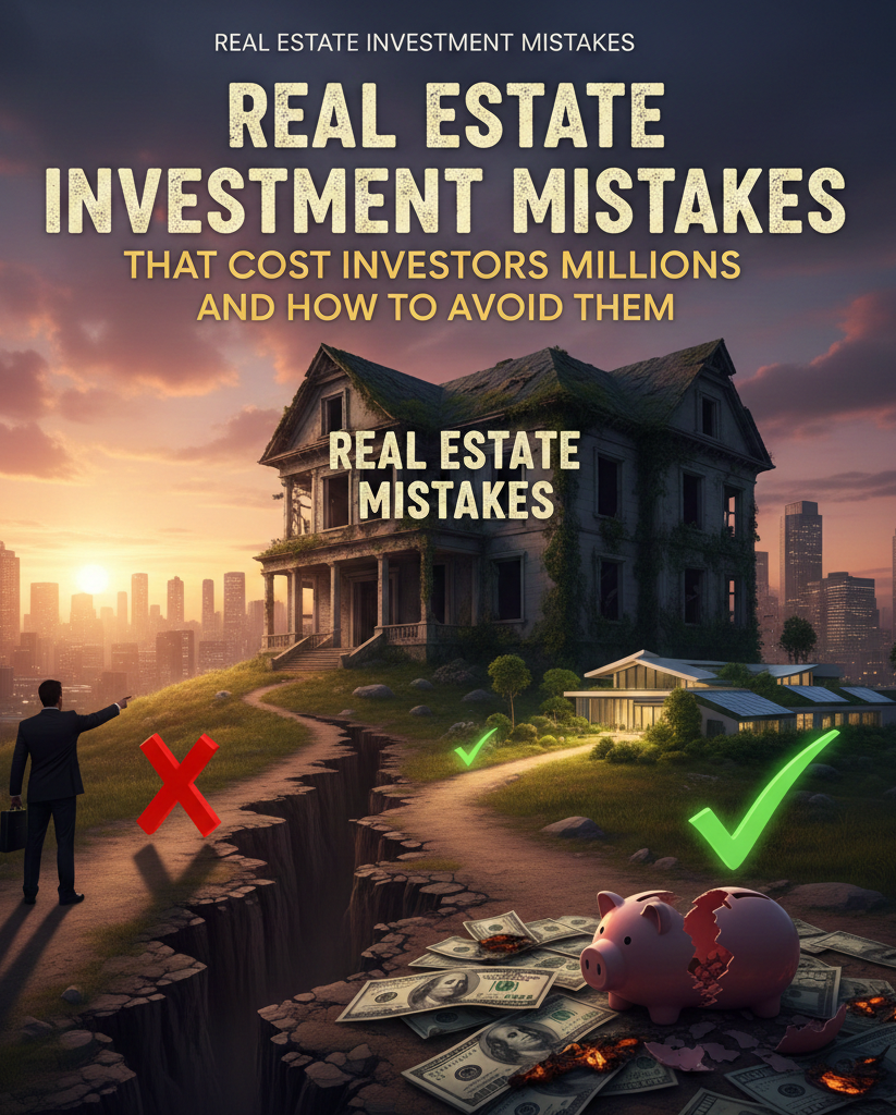 real estate investment, investment mistakes, property investing, wealth building, risk management, passive income, rental property, us real estate, investment strategy, financial education, long term investing