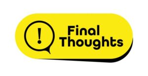 final thoughts